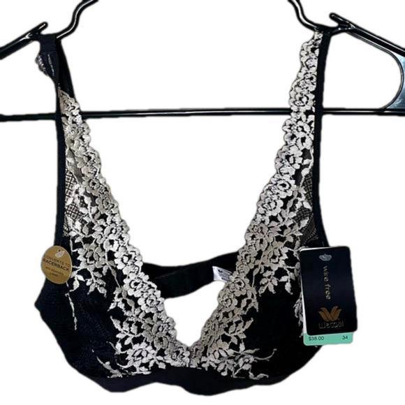Wacoal Other - COPY - WACOAL lace black & white bra